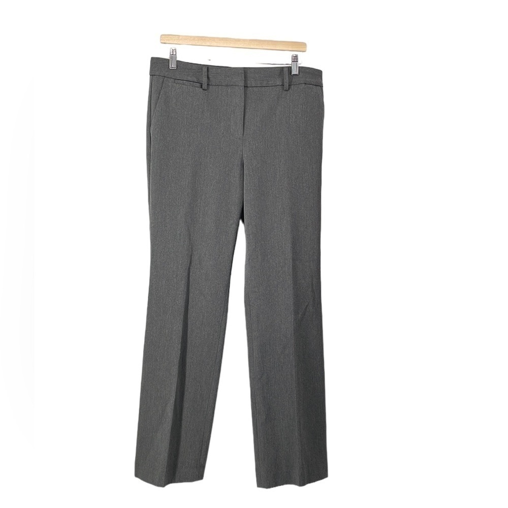 TALBOTS trouser pants barely boot cut pants grey career business event sz 10